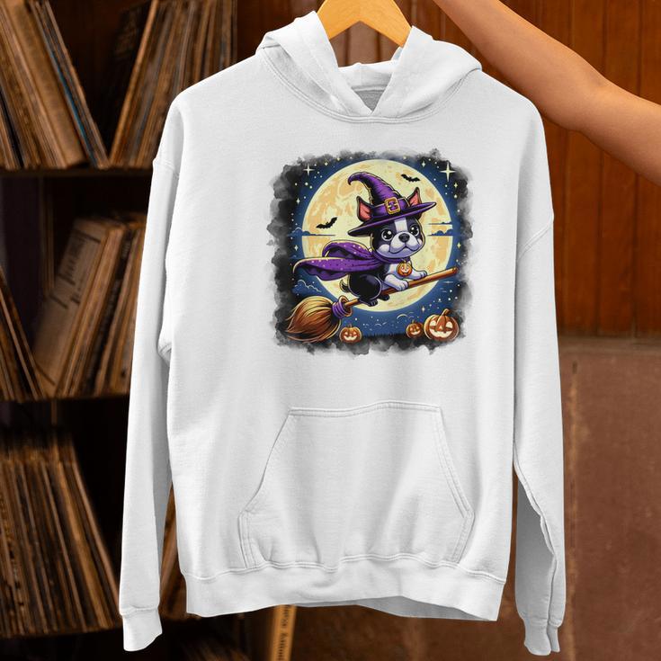 Cute Boston Terrier Halloween Costume Dog Lover Women Girls Women's Hoodie, Boston Terrier Halloween Hoodies, gift for family, gift for coworker