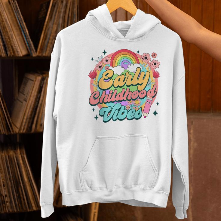 Daycare Teacher Daycare Provider Early Childhood Vibes Women's Hoodie, gift for family, gift for coworker Daycare Teacher Daycare Provider Early Childhood Vibes Women's Hoodie, gift for family, gift for coworker