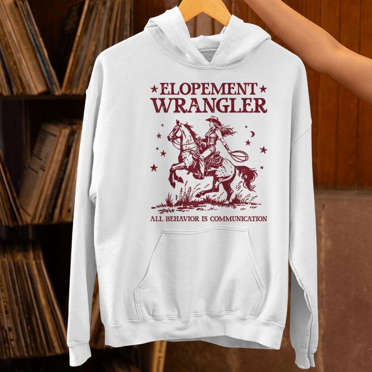 Elopement Wrangler Teacher ABA Behavior Support Cowboy Women's Hoodie, gift for family, gift for coworker