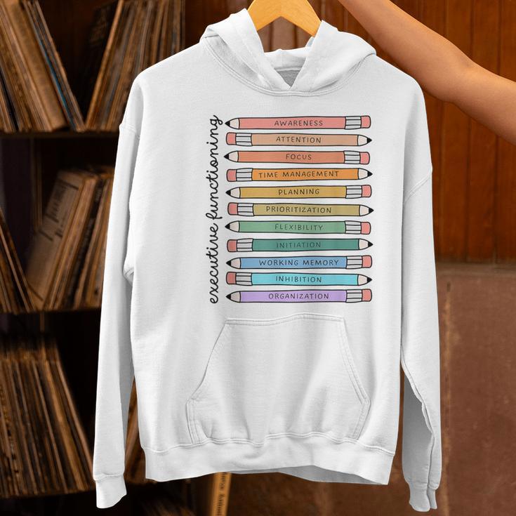 Executive Functioning Skills Back To School Sped Teacher SLP Women's Hoodie, gift for family, gift for coworker
