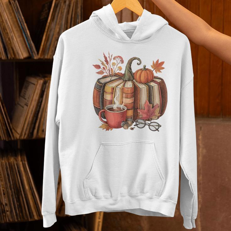 Fall Book Pumpkin Retro Reading Halloween Teacher Women's Hoodie, gift for family, gift for coworker Fall Book Pumpkin Retro Reading Halloween Teacher Women's Hoodie, gift for family, gift for coworker
