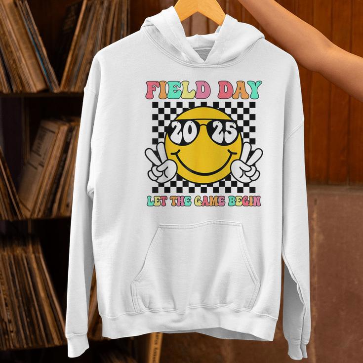Field Day 2025 Let The Games Begin Yellow Team Teachers Kids Women's Hoodie, gift for family, gift for coworker Field Day 2025 Let The Games Begin Yellow Team Teachers Kids Women's Hoodie, gift for family, gift for coworker