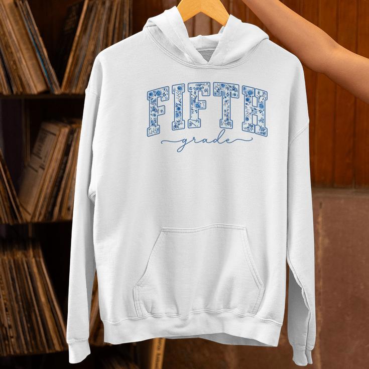 Fifth Grade Toile De Jouy Back To School Teachers Kids Women's Hoodie, gift for family, gift for coworker