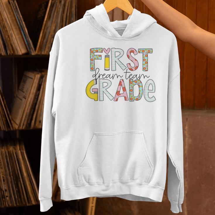 First Grade Dream Team Back To School 1st Grade Teacher Women's Hoodie, First Grade Teacher Hoodies, gift for family, gift for coworker First Grade Dream Team Back To School 1st Grade Teacher Women's Hoodie, First Grade Teacher Hoodies, gift for family, gift for coworker