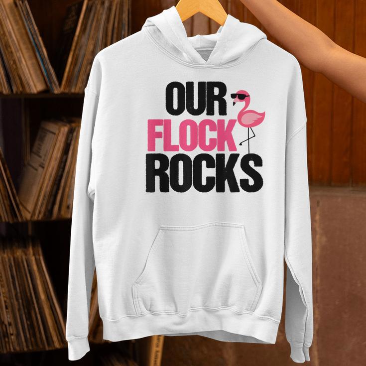 Our Flock Rocks Flamingo Mother's Day Teacher Women's Hoodie, gift for family, gift for coworker Our Flock Rocks Flamingo Mother's Day Teacher Women's Hoodie, gift for family, gift for coworker