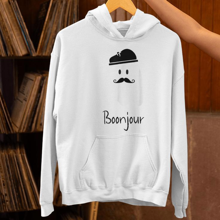 French Teacher Halloween Bonjour Ghost Women's Hoodie, gift for family, gift for coworker