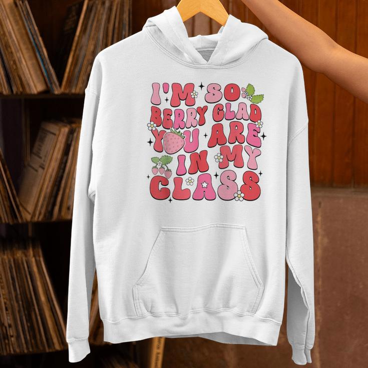 I'm So Berry Glad You Are Strawberry Elementary Teacher Women's Hoodie, gift for family, gift for coworker