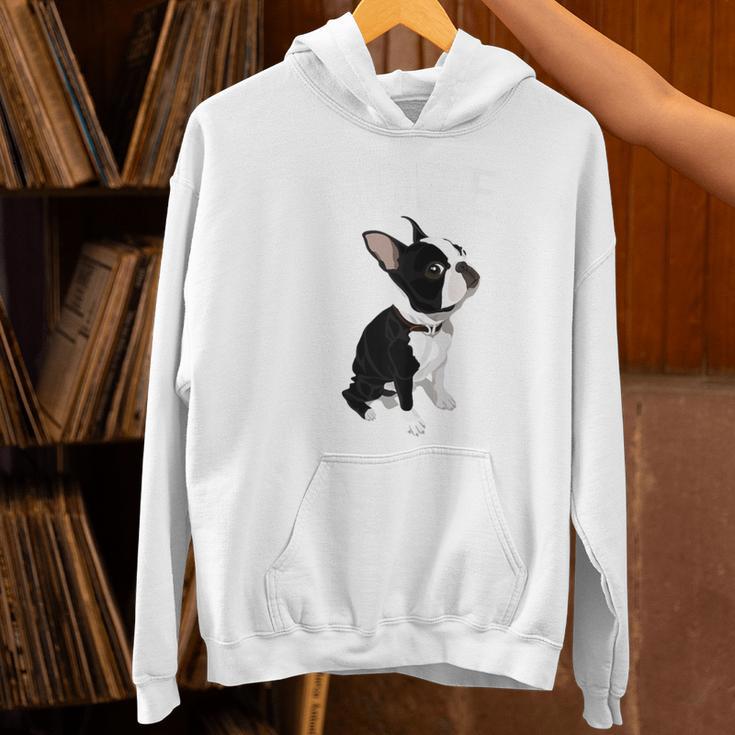 Love NOPE Boston Terrier Dog Lover Women's Hoodie, gift for family, gift for coworker