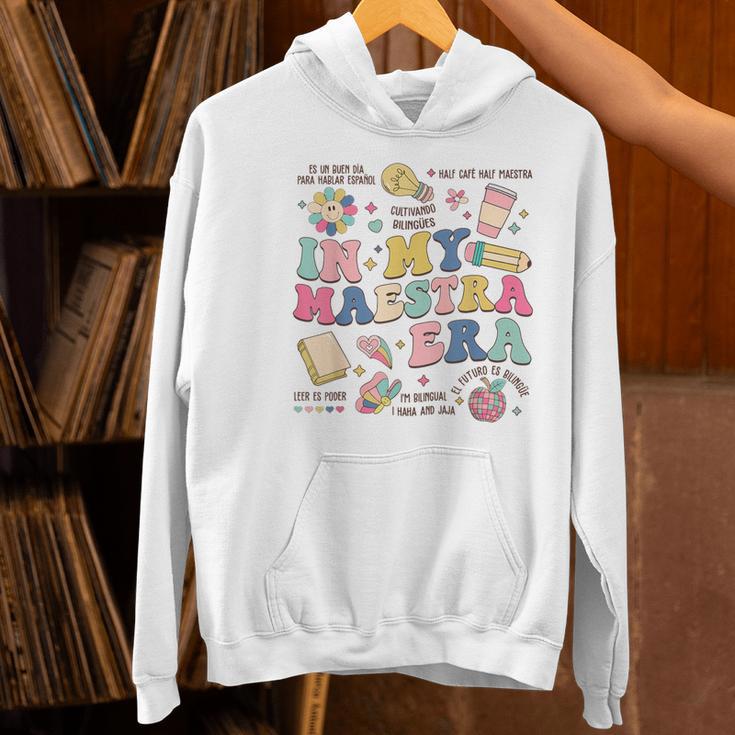 In My Maestra Era Spanish Bilingual Teacher First Day Women's Hoodie, gift for family, gift for coworker In My Maestra Era Spanish Bilingual Teacher First Day Women's Hoodie, gift for family, gift for coworker