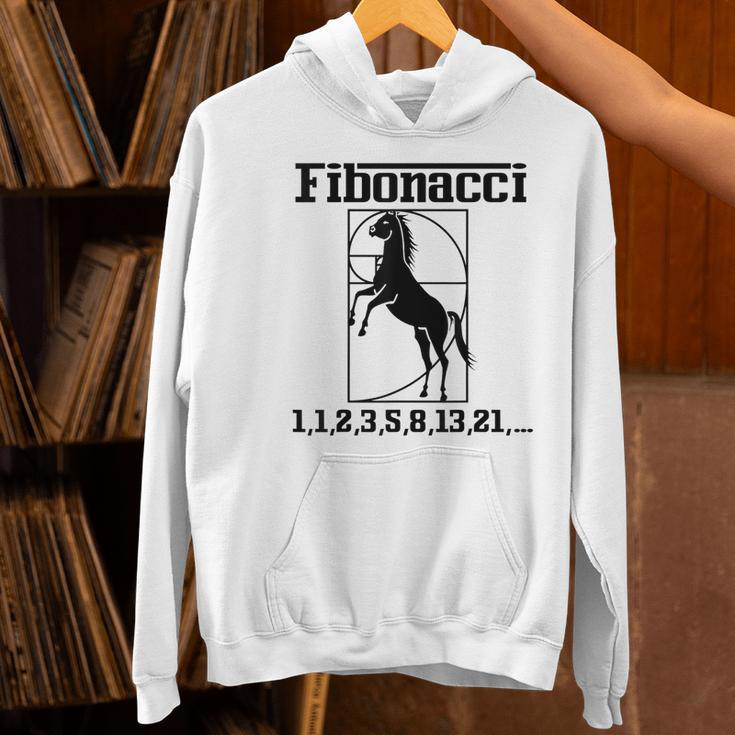 Nerdy Fibonacci Racing Car Horse Math Teacher Men Women Girls Kids Women's Hoodie, gift for family, gift for coworker