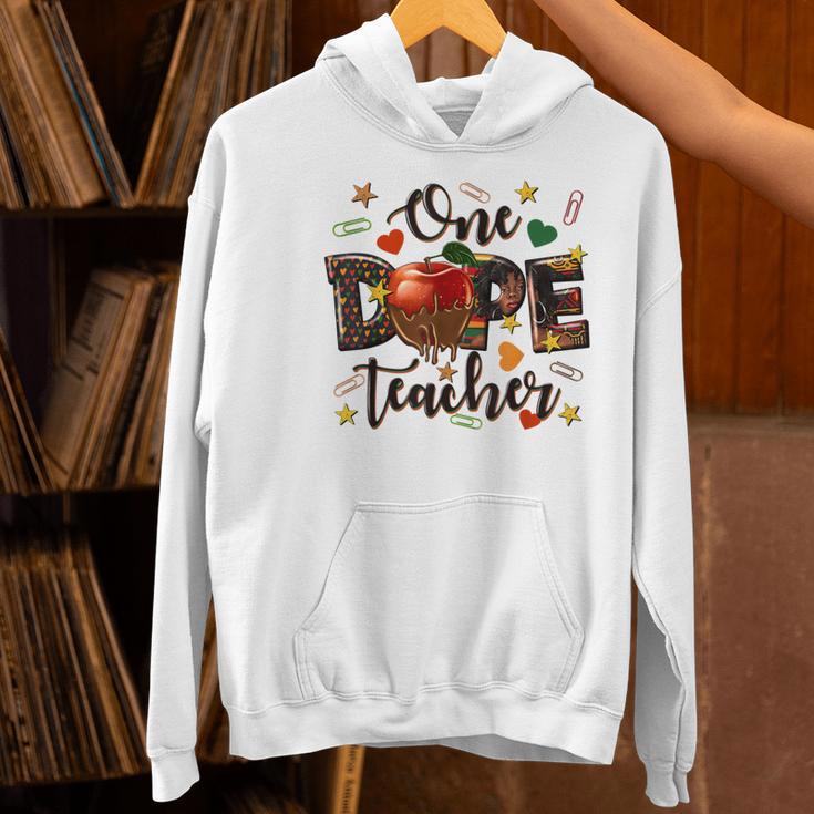 One Dope Teacher Women's Hoodie, gift for family, gift for coworker One Dope Teacher Women's Hoodie, gift for family, gift for coworker
