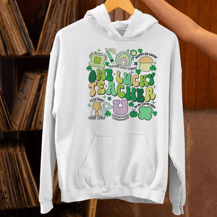 One Lucky Teacher St Patrick's Day Irish Teacher Lucky Era Women's Hoodie, gift for family, gift for coworker One Lucky Teacher St Patrick's Day Irish Teacher Lucky Era Women's Hoodie, gift for family, gift for coworker