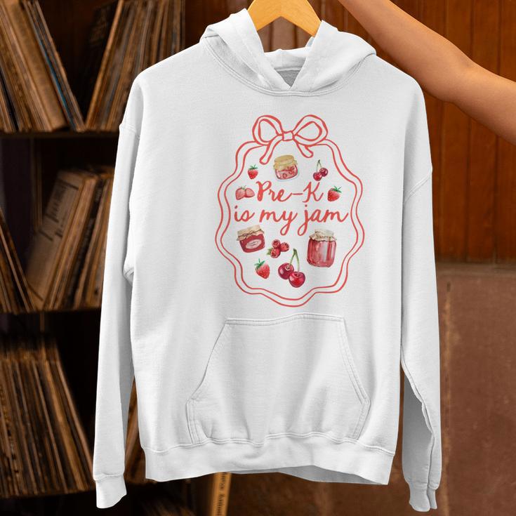 Preschool Pre-K Is My Jam Strawberry Girl Teacher Kids Women's Hoodie, gift for family, gift for coworker Preschool Pre-K Is My Jam Strawberry Girl Teacher Kids Women's Hoodie, gift for family, gift for coworker