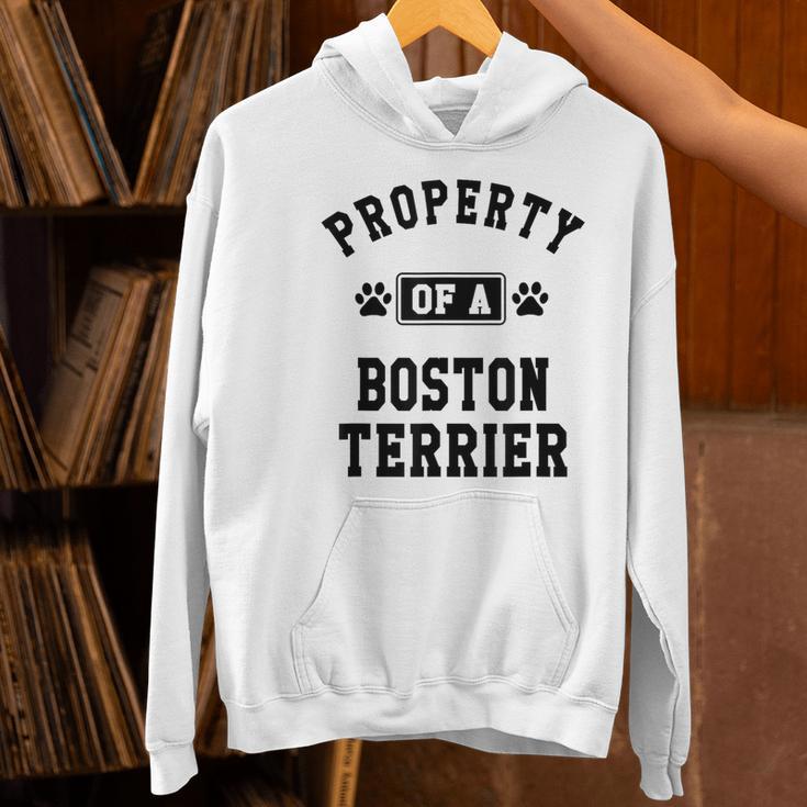 Property Of Boston Terrier Boston Terrier Shirt Women's Hoodie, gift for family, gift for coworker