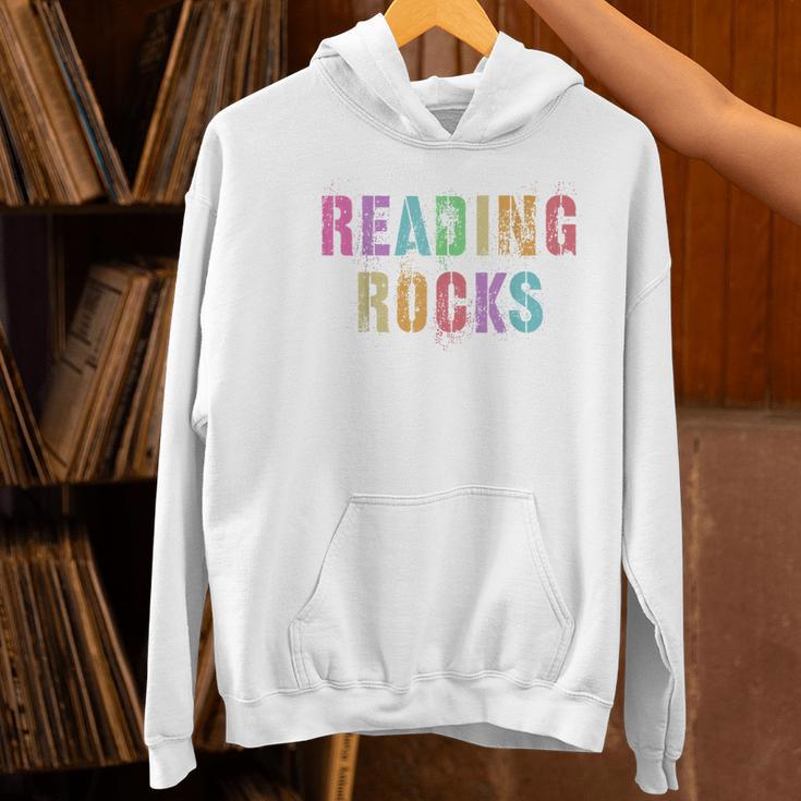 READING ROCKS English Teacher ELA ABCD Read Star Kinder Women's Hoodie, English Teacher Hoodies, gift for family, gift for coworker