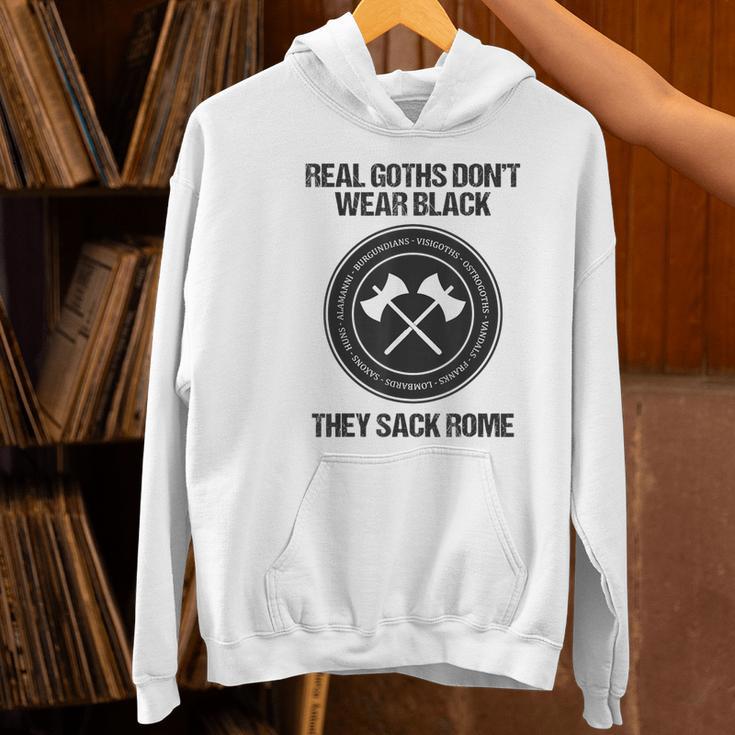 Real Goths Sack Rome History Teacher Women's Hoodie, History Teacher Hoodies, gift for family, gift for coworker
