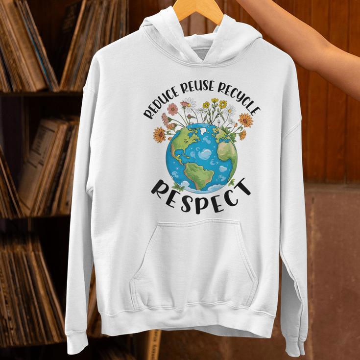 Reduce Reuse Recycle Respect Earth Day Teacher Girl Women Women's Hoodie, gift for family, gift for coworker Reduce Reuse Recycle Respect Earth Day Teacher Girl Women Women's Hoodie, gift for family, gift for coworker