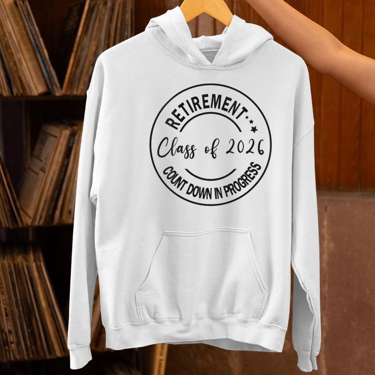 Retirement Class Of 2026 Count Down Progress Retired Teacher Women's Hoodie, gift for family, gift for coworker