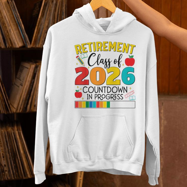 Retirement Class Of 2026 Countdown In Progress Teacher Women's Hoodie, gift for family, gift for coworker Retirement Class Of 2026 Countdown In Progress Teacher Women's Hoodie, gift for family, gift for coworker