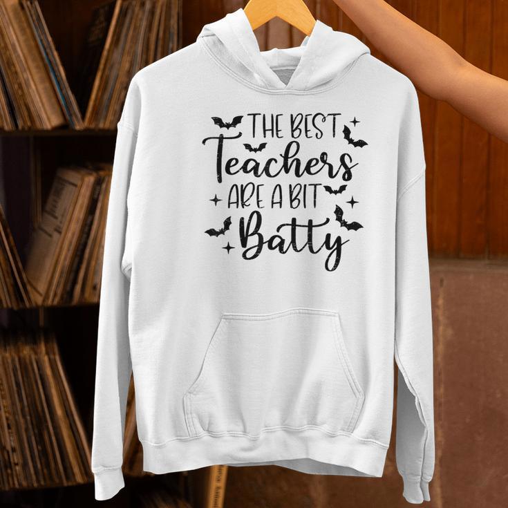 Retro The Best Teachers Are A Bit Batty Halloween Teacher Women's Hoodie, gift for family, gift for coworker Retro The Best Teachers Are A Bit Batty Halloween Teacher Women's Hoodie, gift for family, gift for coworker