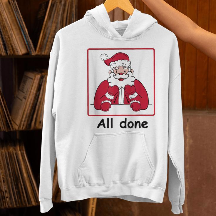 Retro All Done Christmas Special Ed Teacher Team Santa Women Women's Hoodie, gift for family, gift for coworker Retro All Done Christmas Special Ed Teacher Team Santa Women Women's Hoodie, gift for family, gift for coworker