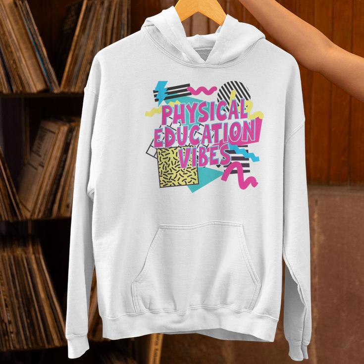 Retro Physical Education Vibes Gym Teacher Phys Ed Teacher Women's Hoodie, gift for family, gift for coworker