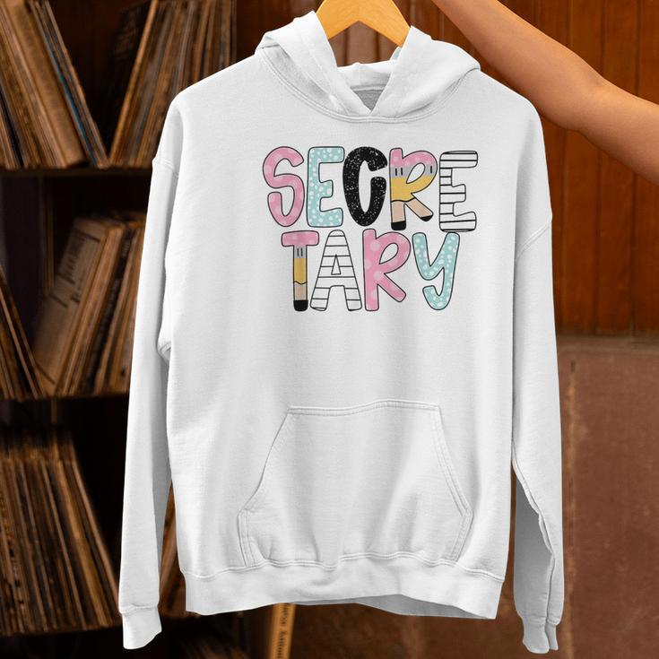 Retro Secretary Back To School Teacher Appreciation Women's Hoodie, gift for family, gift for coworker Retro Secretary Back To School Teacher Appreciation Women's Hoodie, gift for family, gift for coworker
