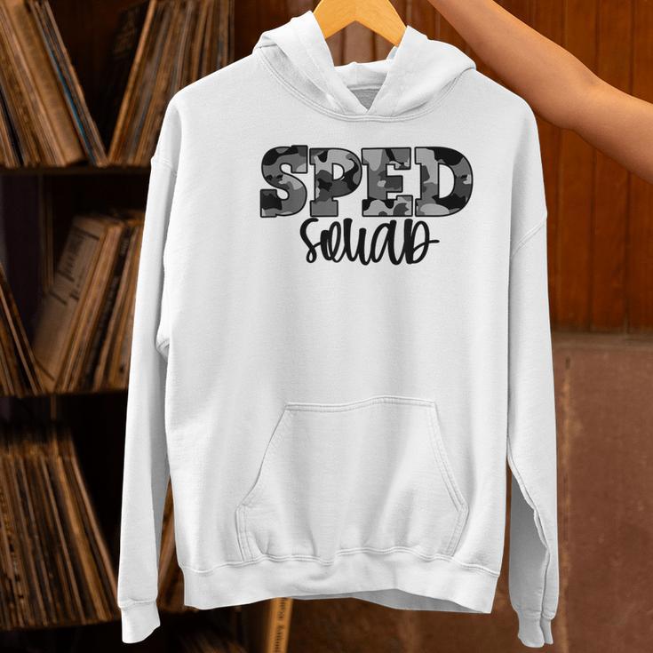 Special Education Squad Camo SPED Teacher Women's Hoodie, gift for family, gift for coworker Special Education Squad Camo SPED Teacher Women's Hoodie, gift for family, gift for coworker