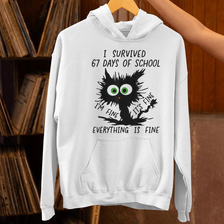 I Survived 67 Days Of School Teachers Students Humor Women's Hoodie, gift for family, gift for coworker