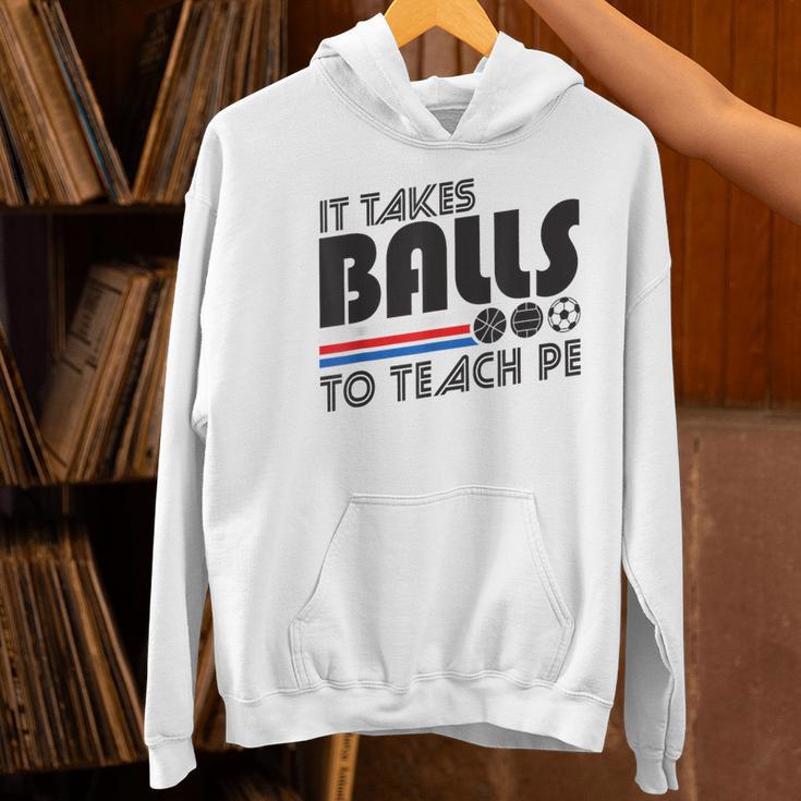 It Takes Balls To Teach PE Gym Teacher Women's Hoodie, Pe Teacher Hoodies, gift for family, gift for coworker It Takes Balls To Teach PE Gym Teacher Women's Hoodie, Pe Teacher Hoodies, gift for family, gift for coworker