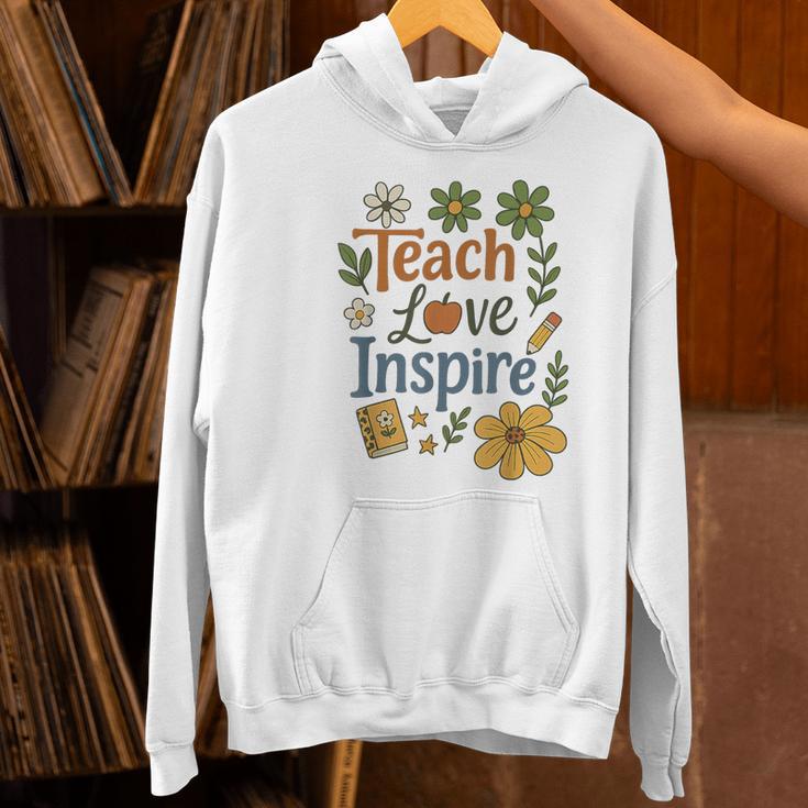 Teacher Inspire Love Women's Hoodie, gift for family, gift for coworker