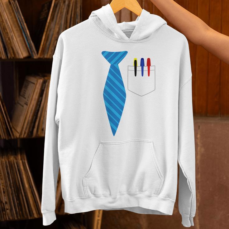 Teacher Tie & Pocket Protector Costume School Women's Hoodie, gift for family, gift for coworker Teacher Tie & Pocket Protector Costume School Women's Hoodie, gift for family, gift for coworker