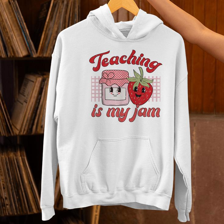 Teaching Is My Jam Cute Strawberry For Women Teachers Women's Hoodie, gift for family, gift for coworker Teaching Is My Jam Cute Strawberry For Women Teachers Women's Hoodie, gift for family, gift for coworker
