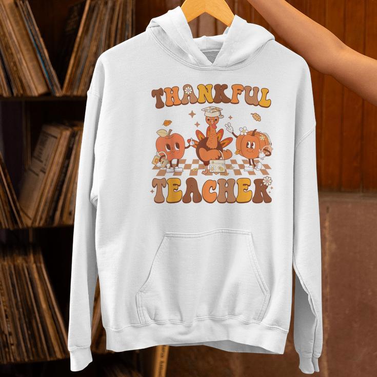 Thankful Teacher Retro Groovy Thanksgiving Fall Women Men Women's Hoodie, Groovy Teacher Hoodies, gift for family, gift for coworker Thankful Teacher Retro Groovy Thanksgiving Fall Women Men Women's Hoodie, Groovy Teacher Hoodies, gift for family, gift for coworker