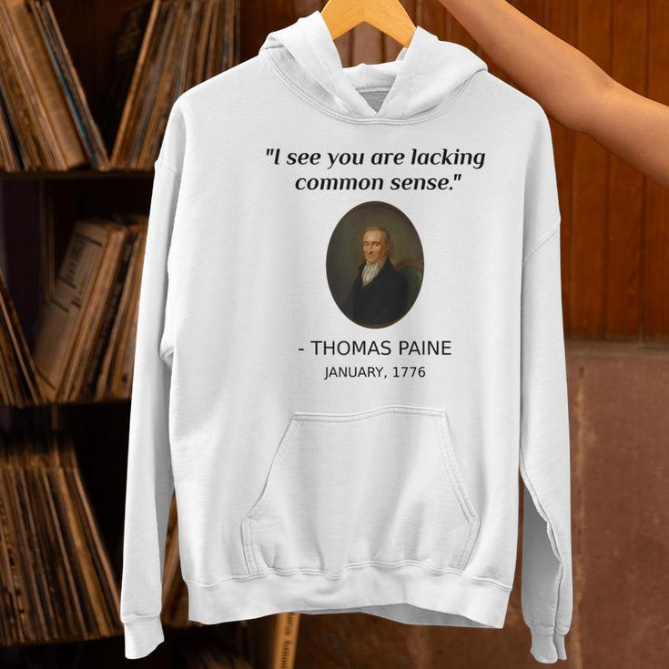 Thomas Paine Common Sense USA History Teacher Student Women's Hoodie, History Teacher Hoodies, gift for family, gift for coworker