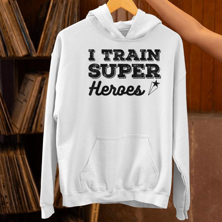 I Train Superheroes For Teacher Coach Men Women Women's Hoodie, gift for family, gift for coworker