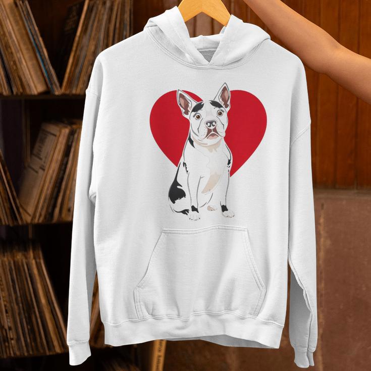 Valentine's Day Boston Terrier Lover Women's Hoodie, gift for family, gift for coworker