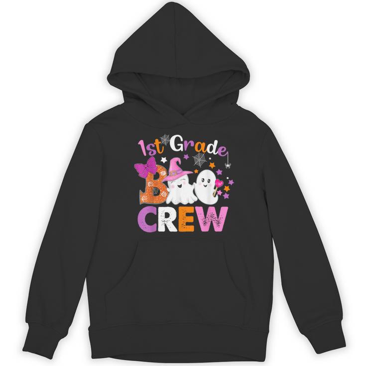 1st Grade Boo Crew First Grade Halloween Costume Teacher Kid Women's Hoodie, novelty gifts, funny gifts