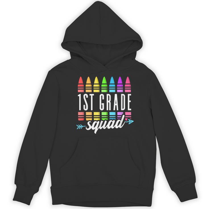 1st Grade Squad Back To School First Grade Teacher Boy Girl Women's Hoodie, novelty gifts, funny gifts