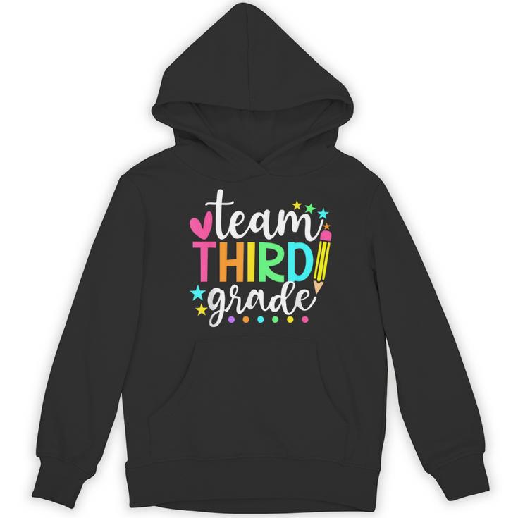 3rd Grade Team Pencil Teacher Student Back To School Girls Women's Hoodie, novelty gifts, funny gifts