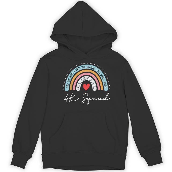 4K Squad Crew Team Teacher Kindergarten Kinder Elementary Women's Hoodie, novelty gifts, funny gifts
