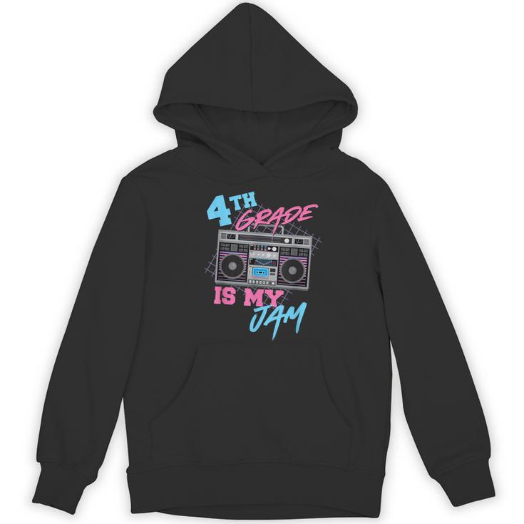4th Grade Is My Jam Vintage 80s Boombox Teacher Student Women's Hoodie, novelty gifts, funny gifts 4th Grade Is My Jam Vintage 80s Boombox Teacher Student Women's Hoodie, novelty gifts, funny gifts