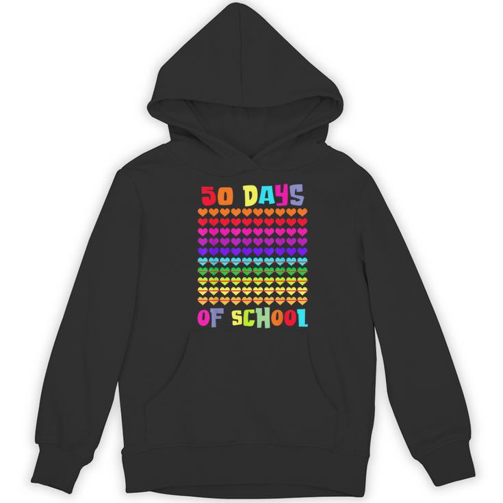 50 Days Of School Hearts Teacher Happy 50th Day Of School Women's Hoodie, novelty gifts, funny gifts 50 Days Of School Hearts Teacher Happy 50th Day Of School Women's Hoodie, novelty gifts, funny gifts