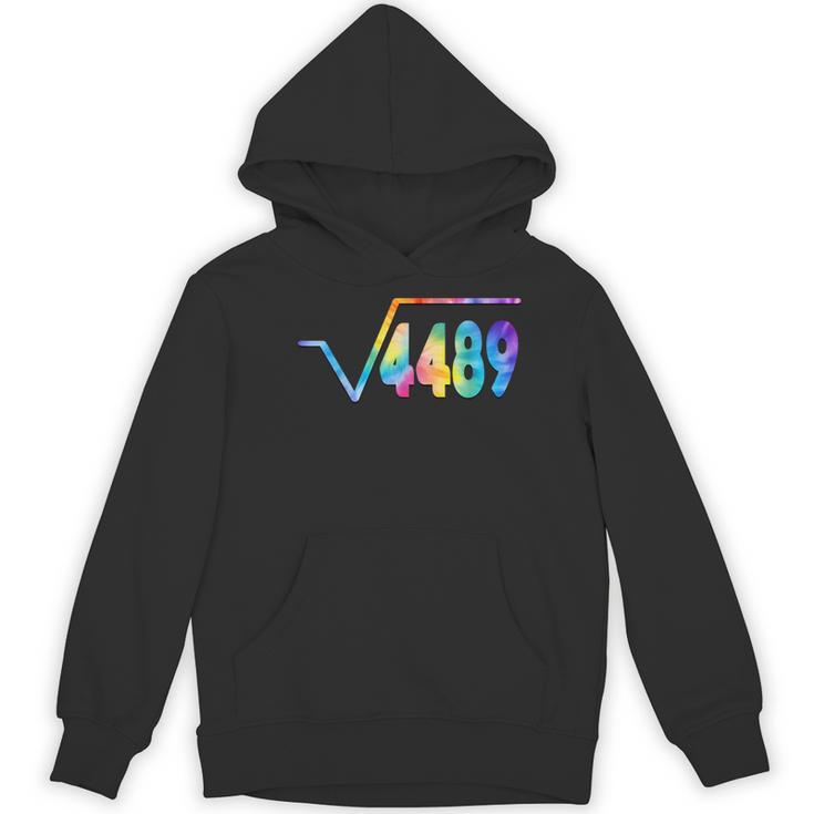 67 Meme Square Root 4489 Slang Math Teacher Tie Dye Women's Hoodie, novelty gifts, funny gifts