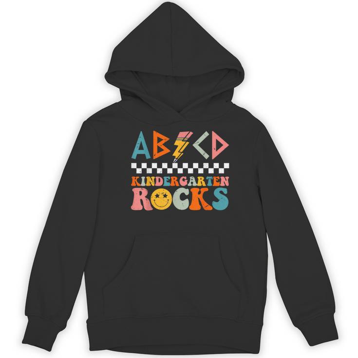 ABCD Kindergarten Rocks Back To School Teacher Kindergarten Women's Hoodie, novelty gifts, funny gifts