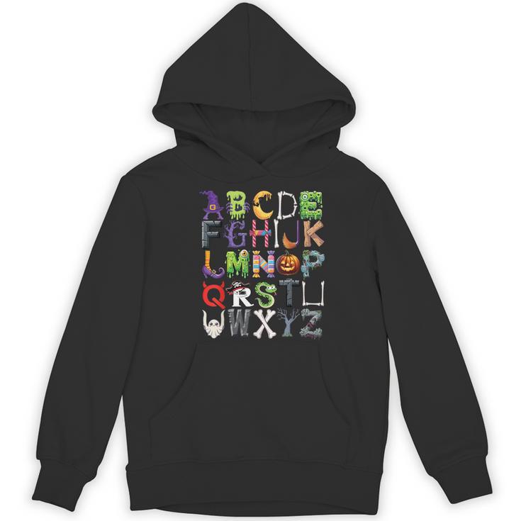 ABCs Alphabet Halloween Learning Kindergarten Teachers Women's Hoodie, novelty gifts, funny gifts