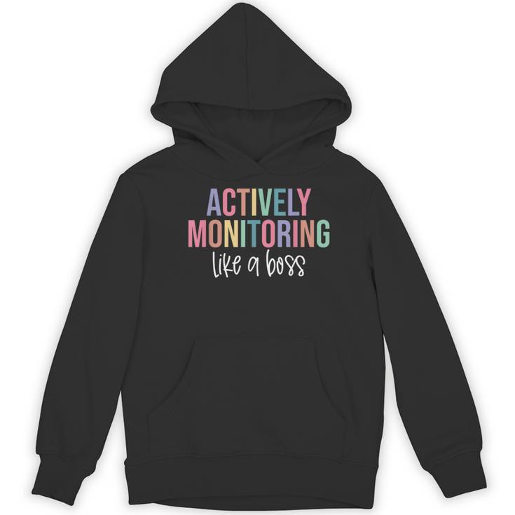 Actively Monitoring Like A Boss Shirt State Testing Teacher Women's Hoodie, novelty gifts, funny gifts Actively Monitoring Like A Boss Shirt State Testing Teacher Women's Hoodie, novelty gifts, funny gifts