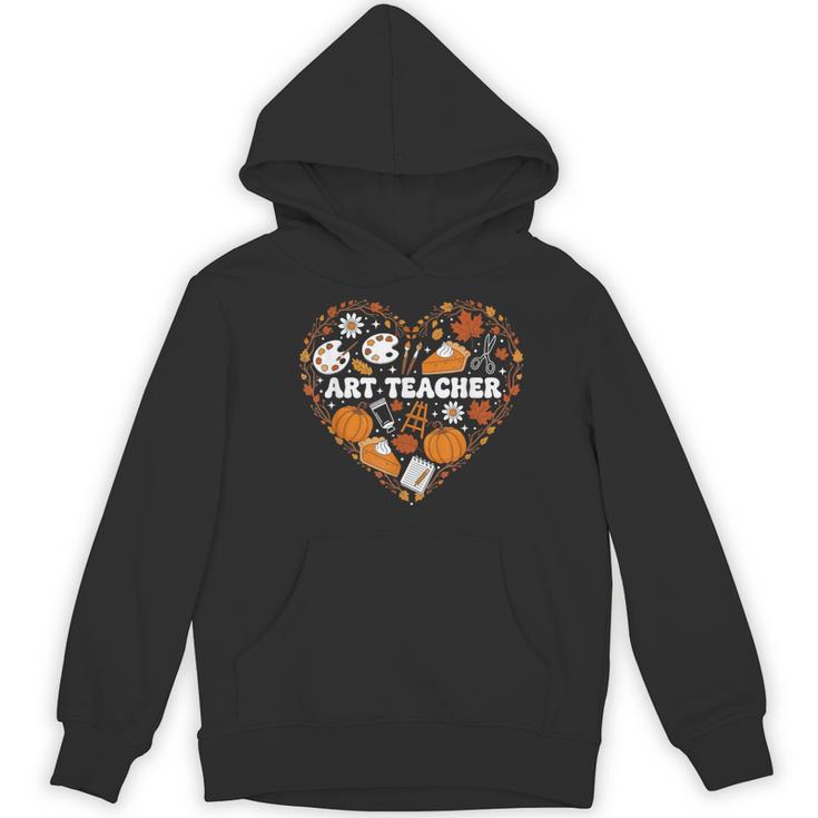 Art Teacher Heart Autumn Thanksgiving Kids Women's Hoodie, novelty gifts, funny gifts Art Teacher Heart Autumn Thanksgiving Kids Women's Hoodie, novelty gifts, funny gifts