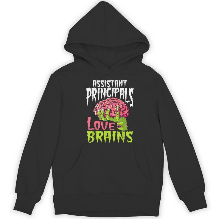 Assistant Principals Love Brains Zombie Teacher Halloween Women's Hoodie, novelty gifts, funny gifts
