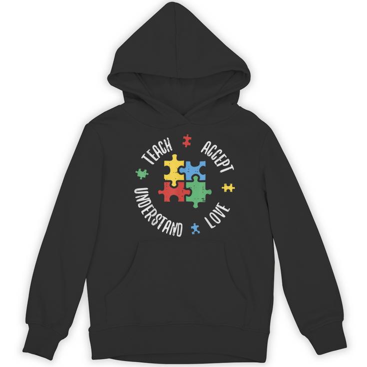 Autism Awareness Teacher Shirt Teach Accept Understand Love Women's Hoodie, novelty gifts, funny gifts